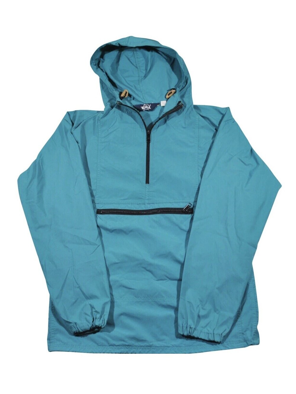 Vintage Woolrich Outdoors Blue Wind Rain Hood 90s Jacket Size Small